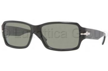 Image of Persol PO2957S Sunglasses 95/31-5916 - Black Crystal Green