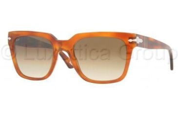 Image of Persol PO2979S Single Vision Prescription Sunglasses PO2979S-96-51-5120 - Lens Diameter: 51 mm, Frame Color: Light Havana