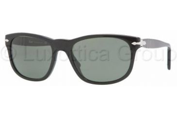 Image of Persol PO2989S Sunglasses 95/31-5718 - Black Crystal Green