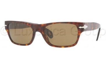 Image of Persol PO2993S Single Vision Prescription Sunglasses PO2993S-24-57-5718 - Lens Diameter: 57 mm, Frame Color: Havana