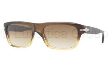 Image of Persol PO3001S Progressive Prescription Sunglasses PO3001S-909-51-5519 - Lens Diameter: 55 mm, Frame Color: Brown Green Gradient Yellow