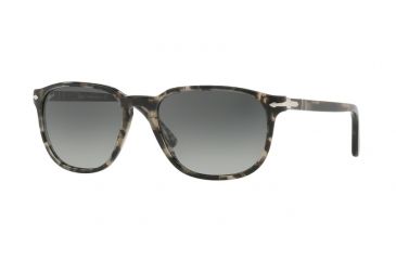 Image of Persol PO3019S Sunglasses 106371-52 - Spotted Grey Black Frame, Grey Gradient Gold Mirror Lenses
