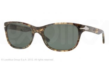 Image of Persol PO3020S Progressive Prescription Sunglasses PO3020S-929-58-57 - Lens Diameter 57 mm, Frame Color Brown Spotted Blue