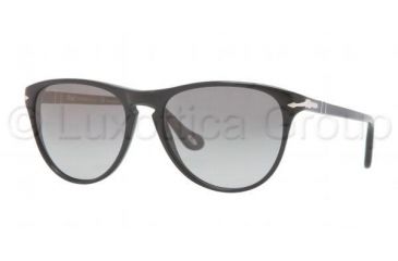 Image of Persol PO3038S Sunglasses 95/M3-5200 - Black Frame, Polarized Gray Gradient Lenses