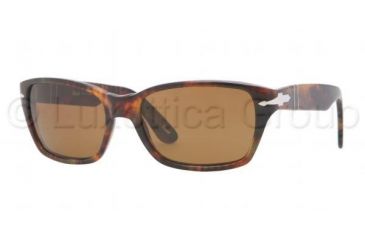 Image of Persol PO3040S Progressive Prescription Sunglasses PO3040S-108-33-5618 - Lens Diameter 56 mm, Frame Color Light Havana