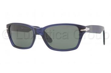 Image of Persol PO3040S Progressive Prescription Sunglasses PO3040S-181-31-5618 - Lens Diameter 56 mm, Frame Color Blue