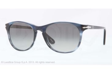 Image of Persol PO3042S Bifocal Prescription Sunglasses PO3042S-997-71-54 - Lens Diameter 54 mm, Frame Color Brown Stripped Azure