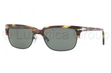 Image of Persol PO3043S Bifocal Prescription Sunglasses PO3043S-938-31-5418 - Lens Diameter 54 mm, Frame Color Green Striped
