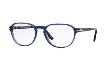 Image of Persol PO3053V Progressive Prescription Eyeglasses 1028-50 - Opal Blue Frame