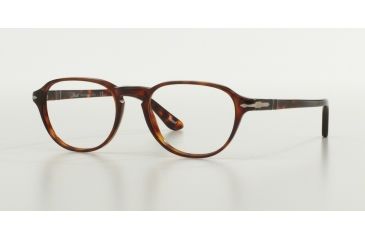 Image of Persol PO3053V Progressive Prescription Eyeglasses 24-50 - Havana Frame, Demo Lens Lenses