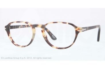 Image of Persol PO3053V Progressive Prescription Eyeglasses 9005-50 - Tabacco Virginia Frame, Demo Lens Lenses