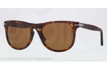 Image of Persol PO3055S Single Vision Prescription Sunglasses PO3055S-899-33-54 - Lens Diameter 54 mm, Frame Color Havana Antique