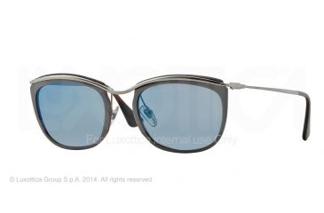 Image of Persol PO3081S Sunglasses 100817-52 - Top Grey/matta Havana Frame, Blue Mirror Blue Lenses
