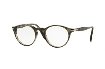 Image of Persol PO3092V Progressive Prescription Eyeglasses 1020-50 - Striped Grey Frame