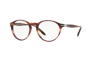 Image of Persol PO3092V Progressive Prescription Eyeglasses 1055-48 - Brown Violet Tortoise Frame