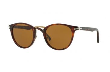 Image of Persol PO3108S Bifocal Prescription Sunglasses PO3108S-24-33-49 - Lens Diameter 49 mm, Frame Color Havana