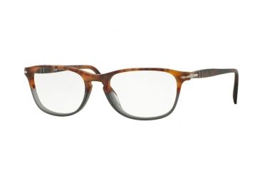 Image of Persol PO3116V Progressive Prescription Eyeglasses 9034-52 - Fuoco E Ardesia Frame