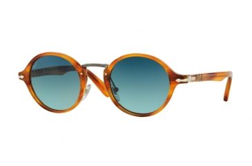 Image of Persol PO3129S Single Vision Prescription Sunglasses PO3129S-960-S3-46 - Lens Diameter 46 mm, Frame Color Striped Havana