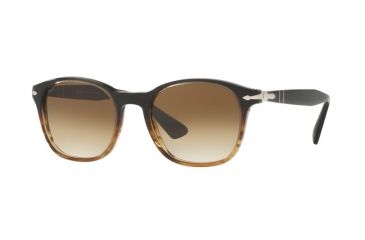 Image of Persol PO3150S Bifocal Prescription Sunglasses PO3150S-102651-51 - Lens Diameter 51 mm, Frame Color Brown/brown Striped