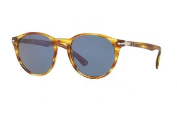 Image of Persol PO3152S Bifocal Prescription Sunglasses PO3152S-904356-49 - Lens Diameter 49 mm, Frame Color Striped Brown Yellow
