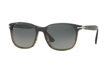 Image of Persol PO3164S Progressive Prescription Sunglasses PO3164S-101271-56 - Lens Diameter 56 mm, Frame Color Gradient Grey Striped Green