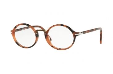 Image of Persol PO3207V Bifocal Prescription Eyeglasses, 49mm, Tortoise/Pink, PO3207V-1069-49-BI