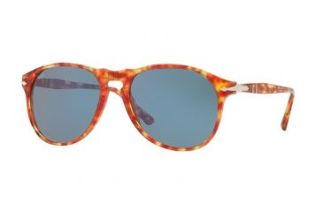 Image of Persol PO6649S Bifocal Prescription Sunglasses PO6649S-106056-55 - Lens Diameter 55 mm, Frame Color Red Tortoise