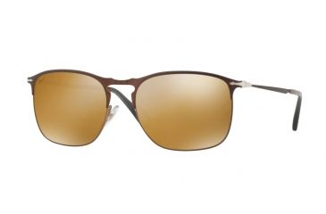 Image of Persol PO7359S Bifocal Prescription Sunglasses PO7359S-1072W4-55 - Lens Diameter 55 mm, Frame Color Matte Brown / Brown