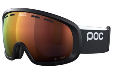 Image of POC Fovea Mid Clarity Snow Goggle, Uranium Black/Spektris Orange, One Size, PC404088172ONE1