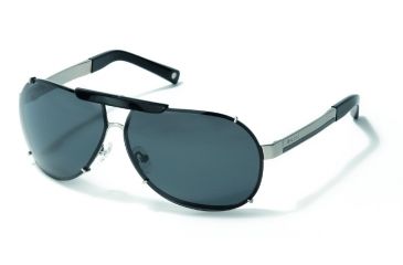 Image of Polaroid Everette Sunglasses - Silver, Polarized Grey Lenses PDX4100Y