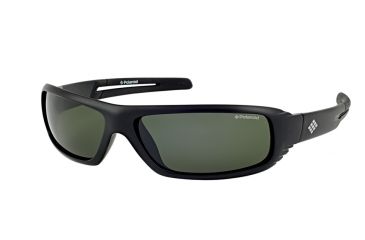 Image of Polaroid Randy Sport Sunglasses - Black Frame, Polarized Green Lenses PDP7102Z