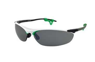 Image of Polaroid Ty Sport Sunglasses - White/Black/Green Frame, Interchangeable Lenses Lenses PDP7122Y