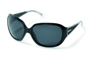Image of Polaroid Vanessa Sunglasses - Black, Polarized Grey Lenses PDP8105Z