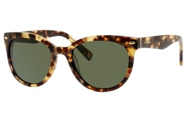 Image of Polaroid X 8408/S Sunglasses X8408S-00BM-0P-5420 - Havana Frame, Green Polarized Lenses, Lens Diameter 54mm, Distance Between Lenses 20mm