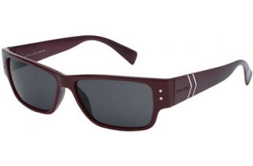 Image of Police 1597 Sunglasses, Black-Burgundy Frame