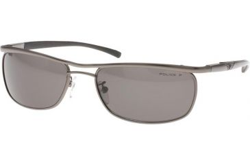 Image of Police 8307 Sunglasses with Gunmetal Frame/Grey Polarized Lens 627