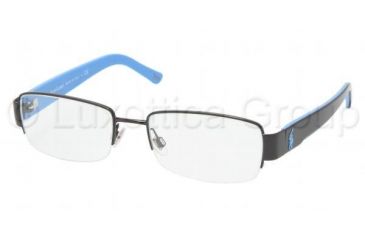 Image of Polo PH1074 SV Prescription Eyeglasses Shiny Black Frame / 52 mm Prescription Lenses, 9003-5218