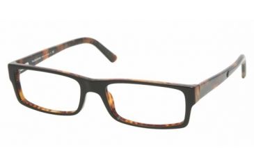 Image of Polo PH 2060 Eyeglasses Styles -  Top Black-Havana Frame w/Non-Rx 53 mm Diameter Lenses, 5260-5317