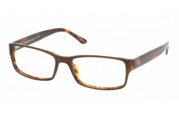 Image of Polo PH2065 SV Prescription Eyeglasses - Top Brown/Havana Frame / 54 mm Prescription Lenses, 5035-5416