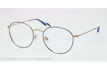 Image of Polo PH1132 Progressive Prescription Eyeglasses 9116-51 - Brushed Pale Gold/blue Frame, Demo Lens Lenses