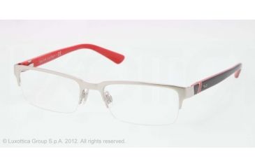 Image of Polo PH1134 Bifocal Prescription Eyeglasses 9001-54 - Brushed Silver Frame, Demo Lens Lenses