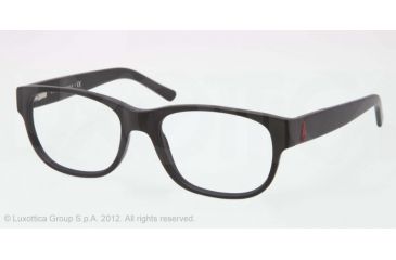 Image of Polo PH2103 Single Vision Prescription Eyeglasses 5284-53 - Matte Black Frame, Demo Lens Lenses
