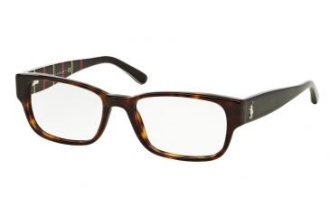 Image of Polo PH2110 Single Vision Prescription Eyeglasses 5457-54 - Dark Havana Frame