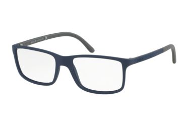 Image of Polo PH2126 Progressive Prescription Eyeglasses 5525-53 - Matte Blue Frame