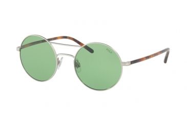 Image of Polo PH3108 Single Vision Prescription Sunglasses PH3108-932671-51 - Lens Diameter 51 mm, Frame Color Aged Silver
