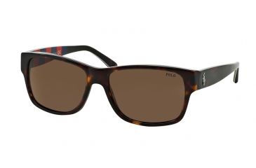 Image of Polo PH4083 Single Vision Prescription Sunglasses PH4083-544373-57 - Lens Diameter 57 mm, Frame Color Havana Tortoise Vintage Effect