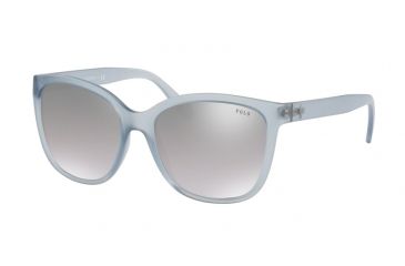 Image of Polo PH4114 Progressive Prescription Sunglasses PH4114-56106V-55 - Lens Diameter 55 mm, Frame Color Matte Crystal Blue