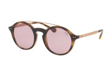 Image of Polo PH4122 Single Vision Prescription Sunglasses PH4122-500384-49 - Lens Diameter 49 mm, Frame Color Dark Havana