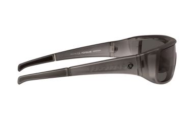 Image of Popticals PopGear Sunglasses, Smoke/Clear Crystal Matte Frame, Gray Lens, Polarized, 030050-SEGP