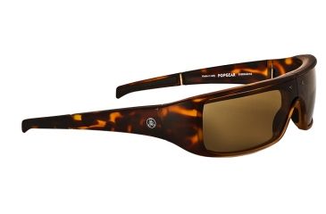 Image of Popticals PopGear Sunglasses, Tortoise/Crystal Matte Frame, Brown Lens, 010050-BUNS